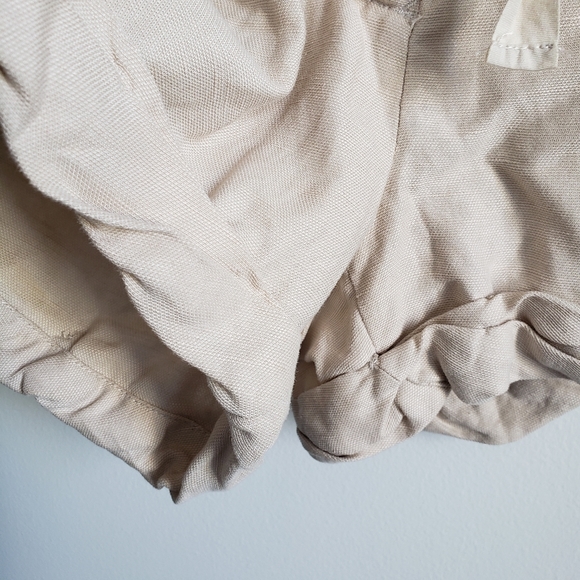 Aritzia Wilfred Linen Shorts Cream Small - Picture 3 of 7